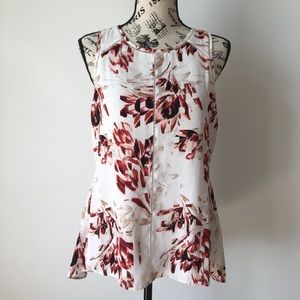 Sleeveless Floral Blouse